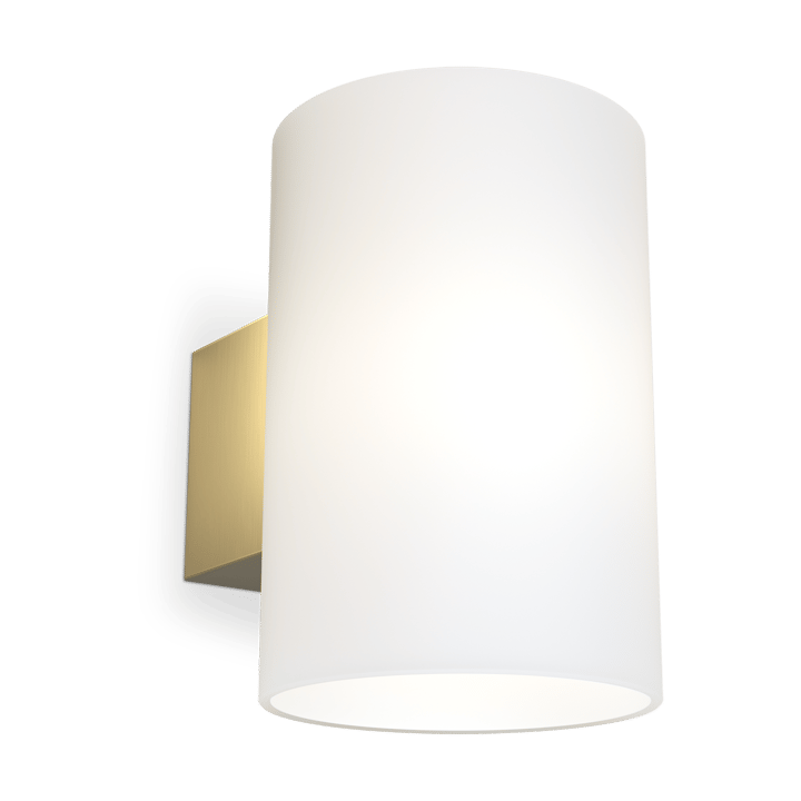 Evoke væglampe large - Satin brass-opalglas - Herstal