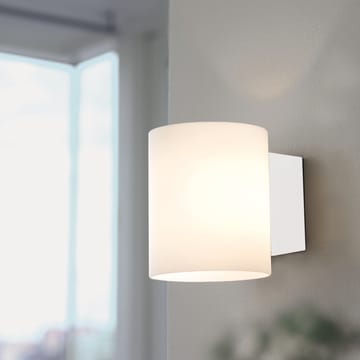Evoke væglampe small - hvid-hvidt glas - Herstal