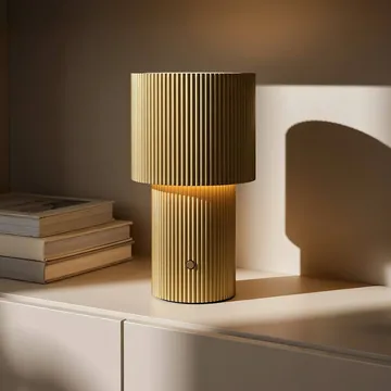 Iluma bordlampe portabel - guld - Herstal