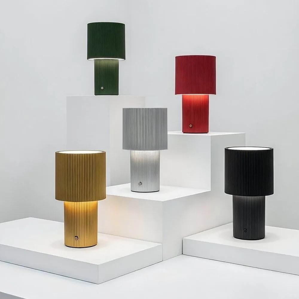 Iluma bordlampe portabel, guld Herstal