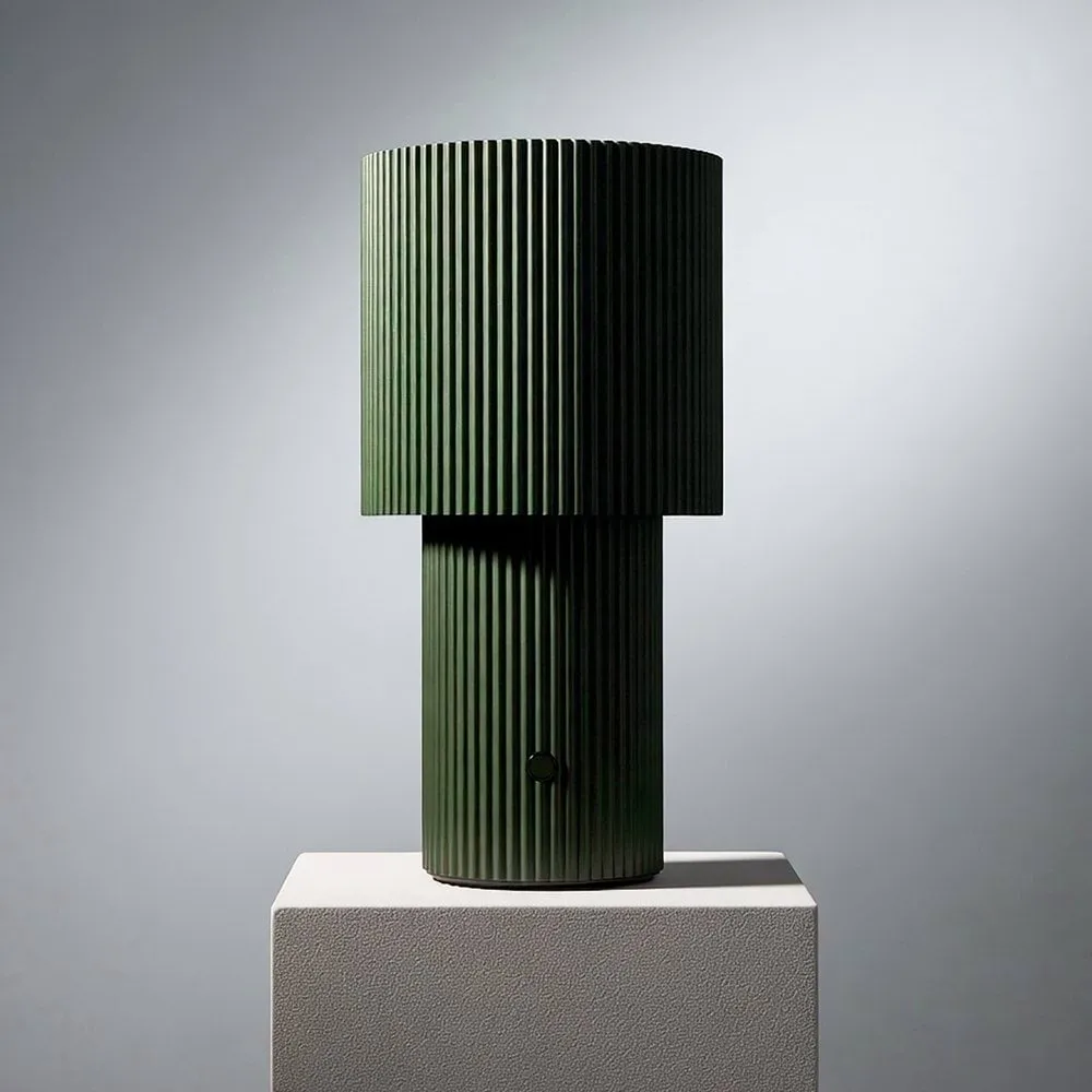 Iluma bordlampe portabel, olivgrøn Herstal