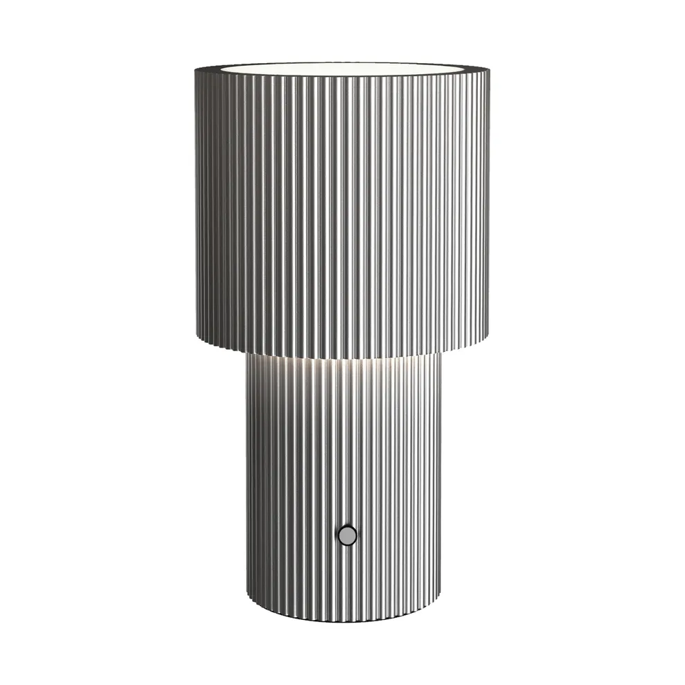 Iluma bordlampe portabel, Sølv Herstal
