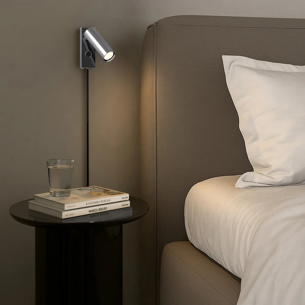 Pipeline væglampe, Krom Herstal