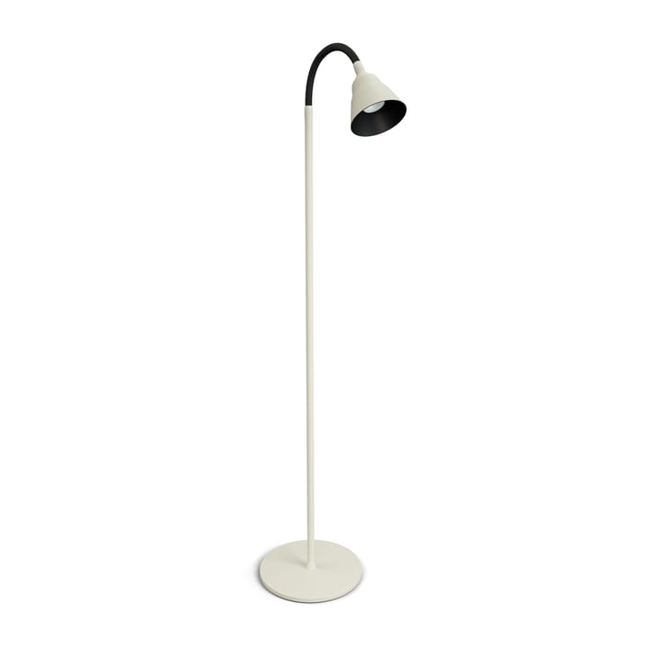 Relief gulvlampe 10W, Perlehvid/Mat sort Herstal