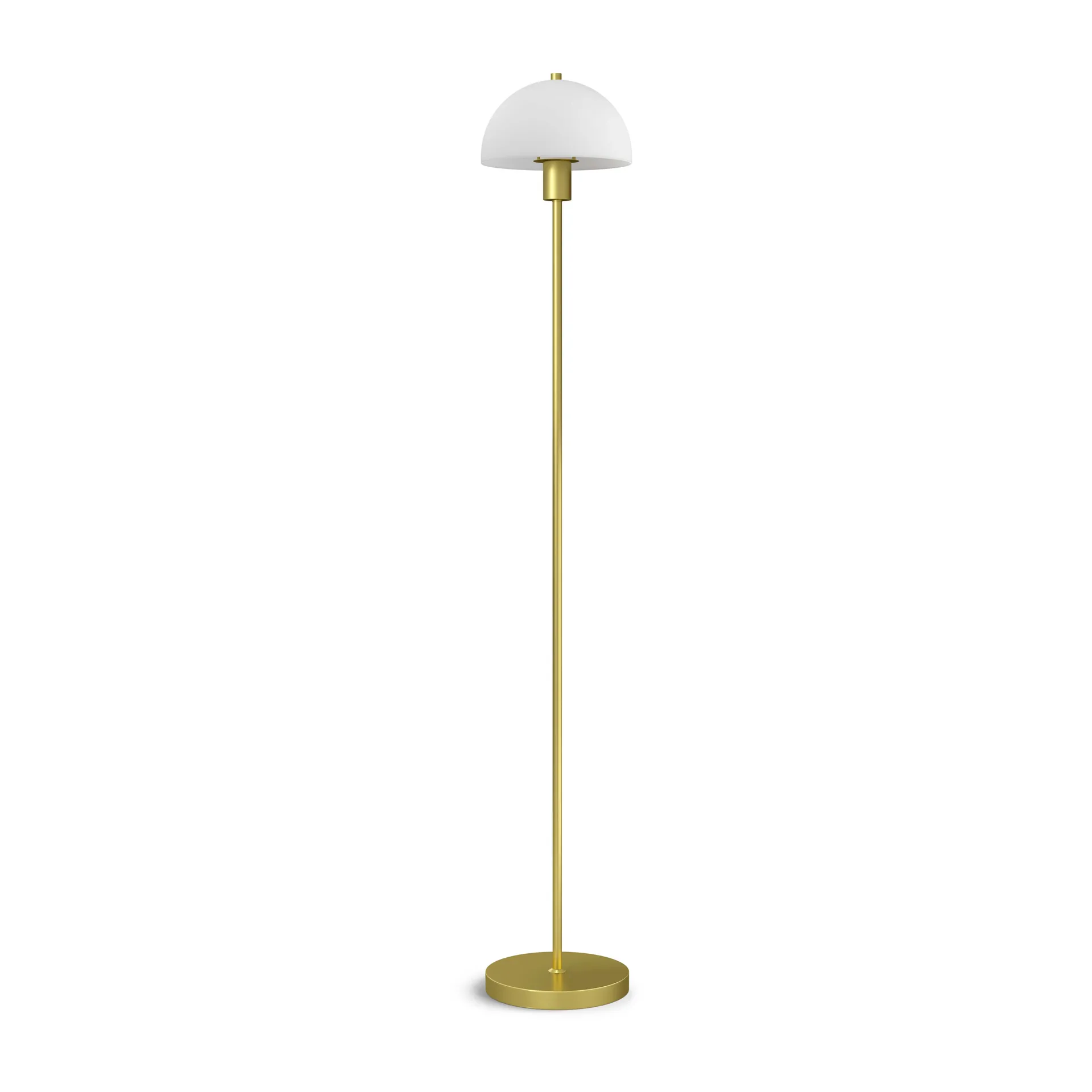 Vienda gulvlampe, Messing/Opalglas Herstal