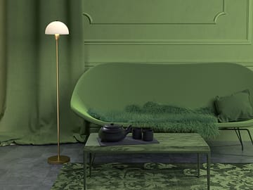 Vienda gulvlampe - Messing/Opalglas - Herstal