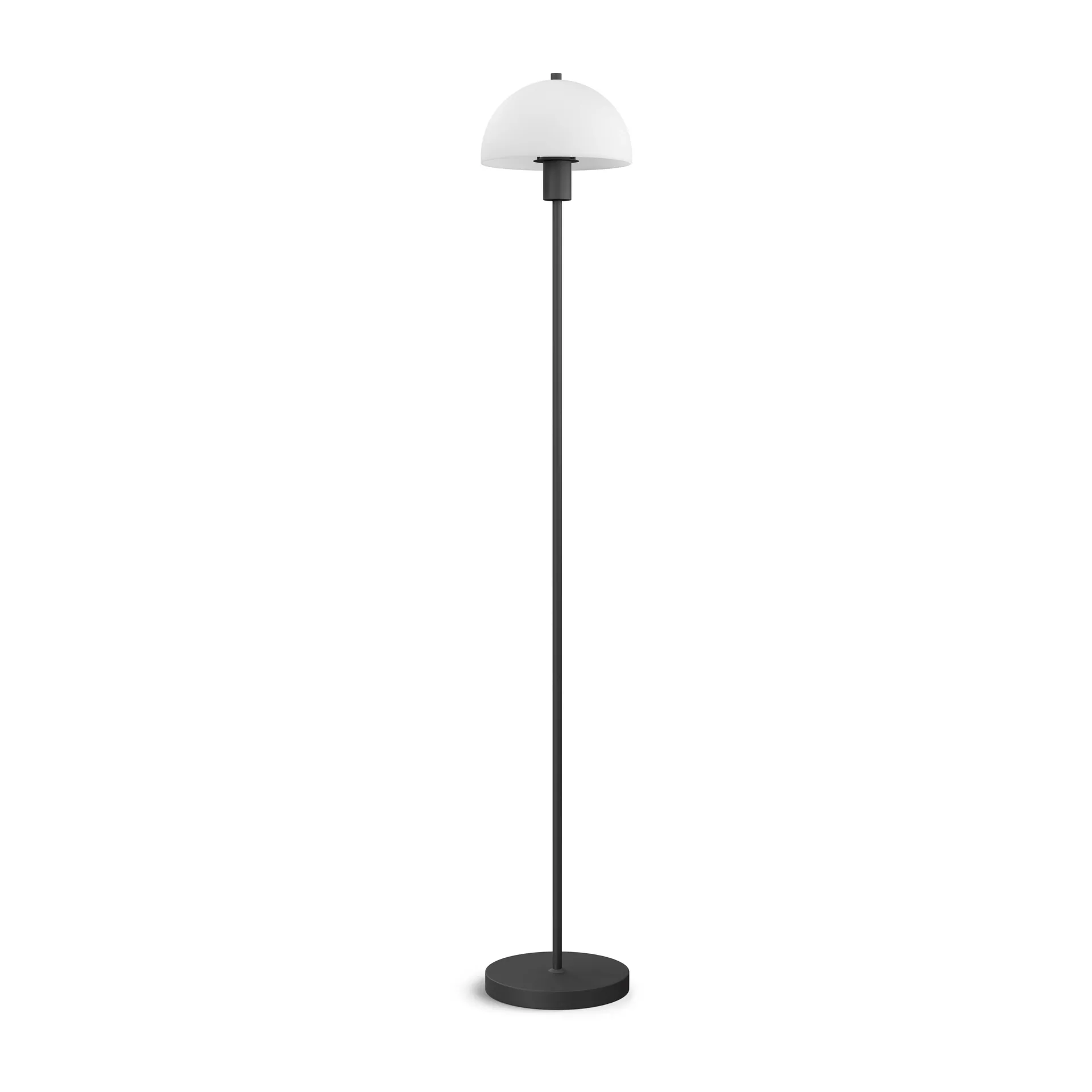 Vienda gulvlampe, Sort/Opalglas Herstal