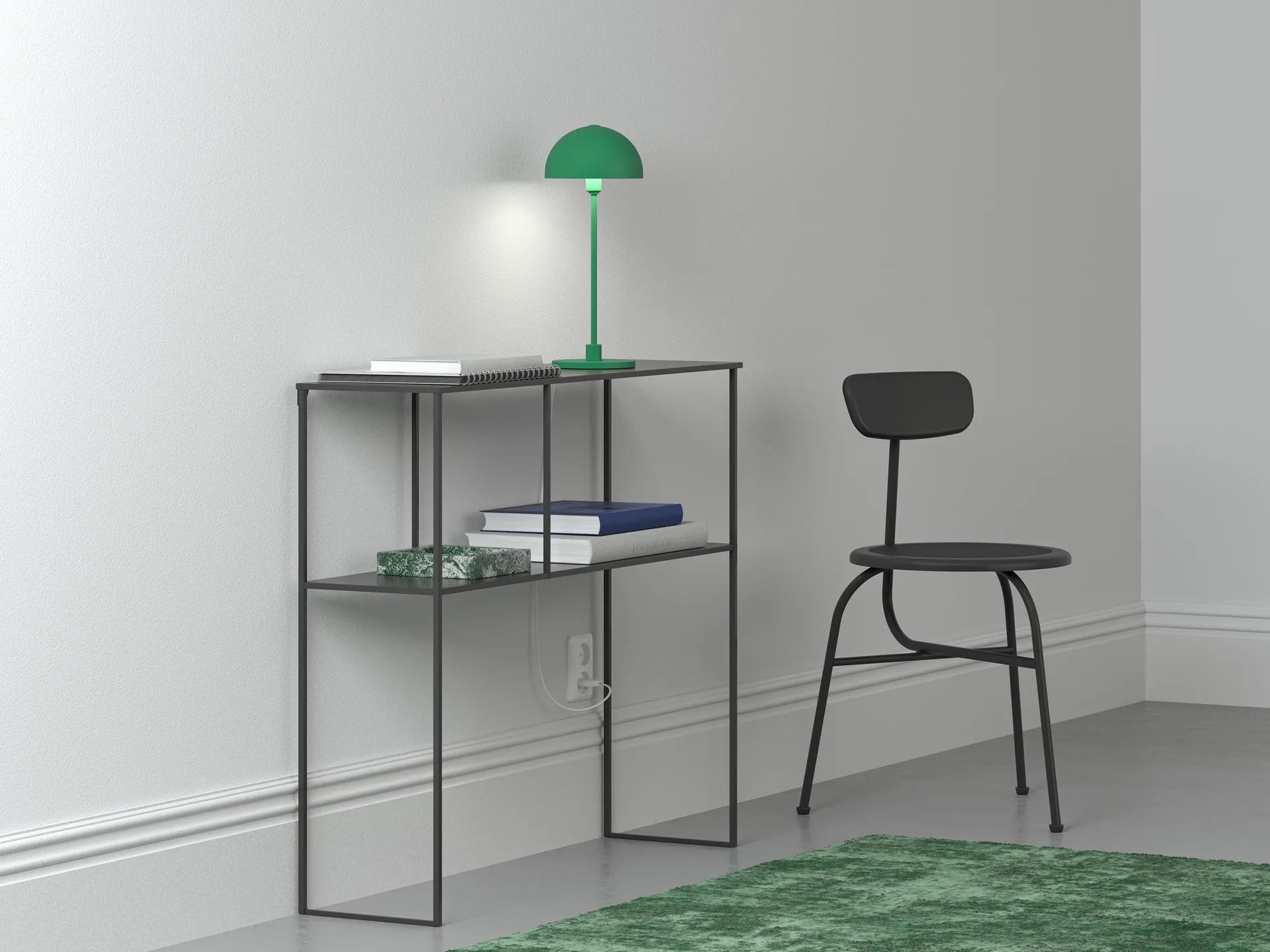 Vienda Mini bordlampe, Grøn Herstal