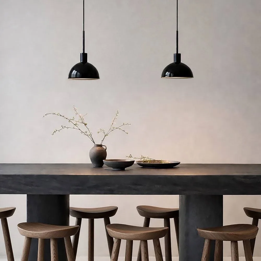 Vienda pendelampe, Blank sort Herstal