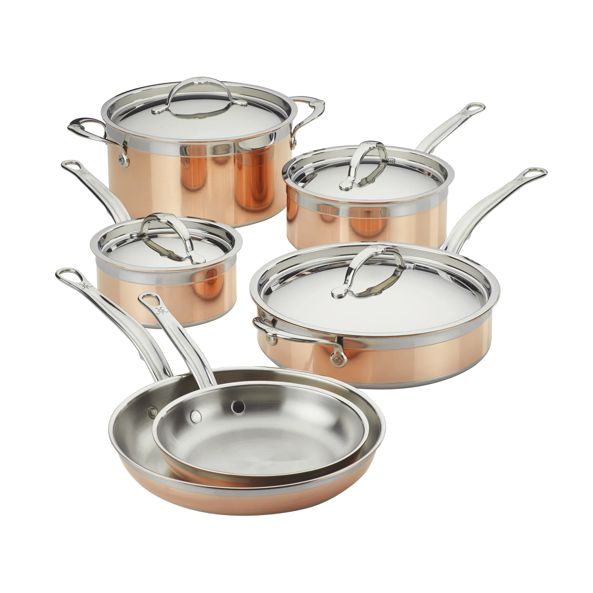 Hestan Copperbond gryde- og stegepandesæt, 10 dele Hestan