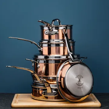 Hestan Copperbond gryde- og stegepandesæt - 10 dele - Hestan