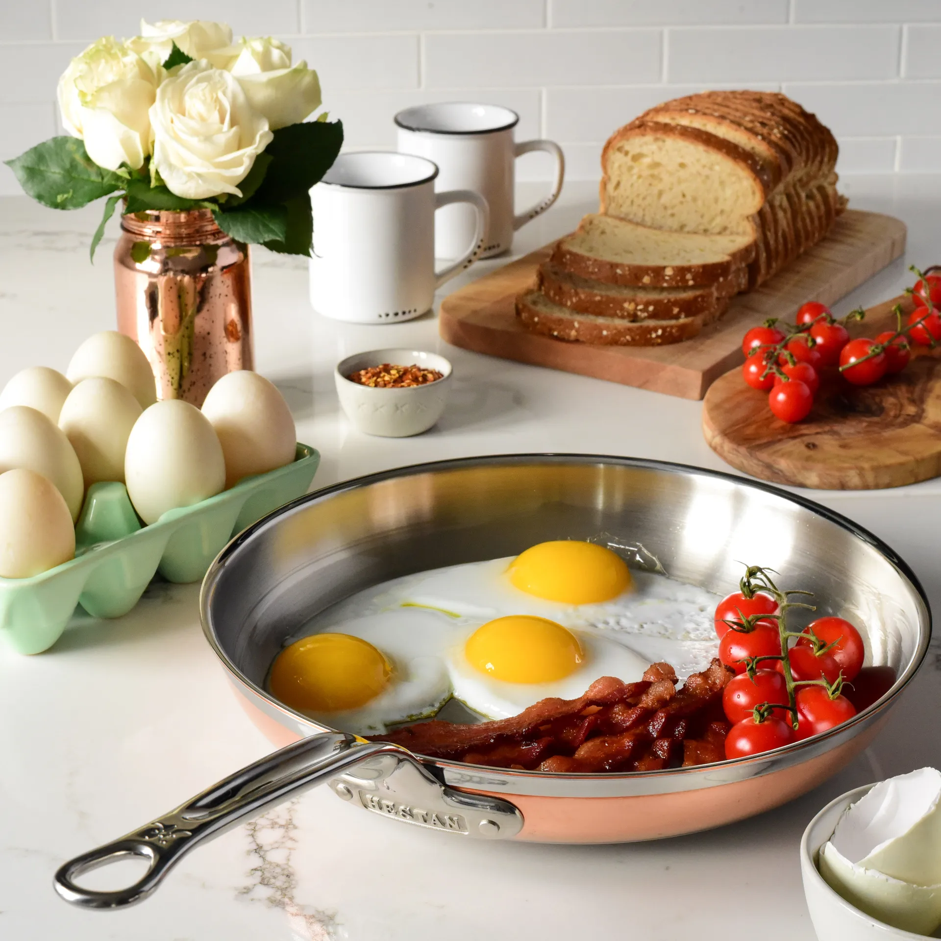 Hestan Copperbond stegepande, Ø32 cm Hestan