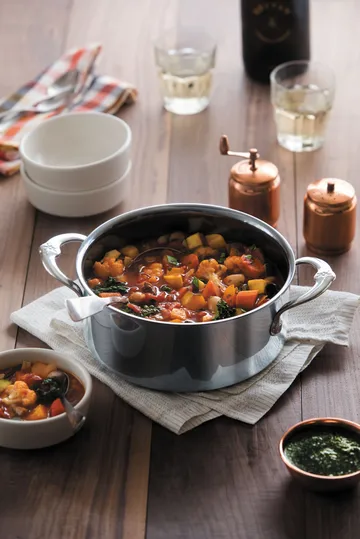 Hestan Nanobond gryde med låg 7,6 L - Rustfrit stål - Hestan