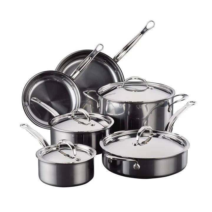 Hestan Nanobond gryde- og stegepandesæt - 10 dele - Hestan