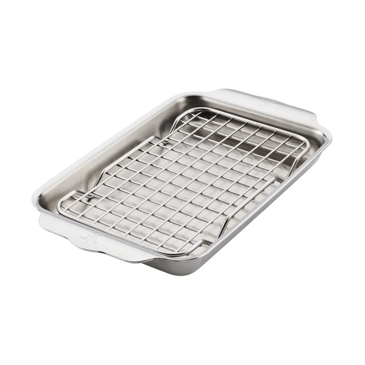 Hestan Ovenbond bageplade med afkølingsrist, Rustfrit stål, 16,8x28,8 cm Hestan