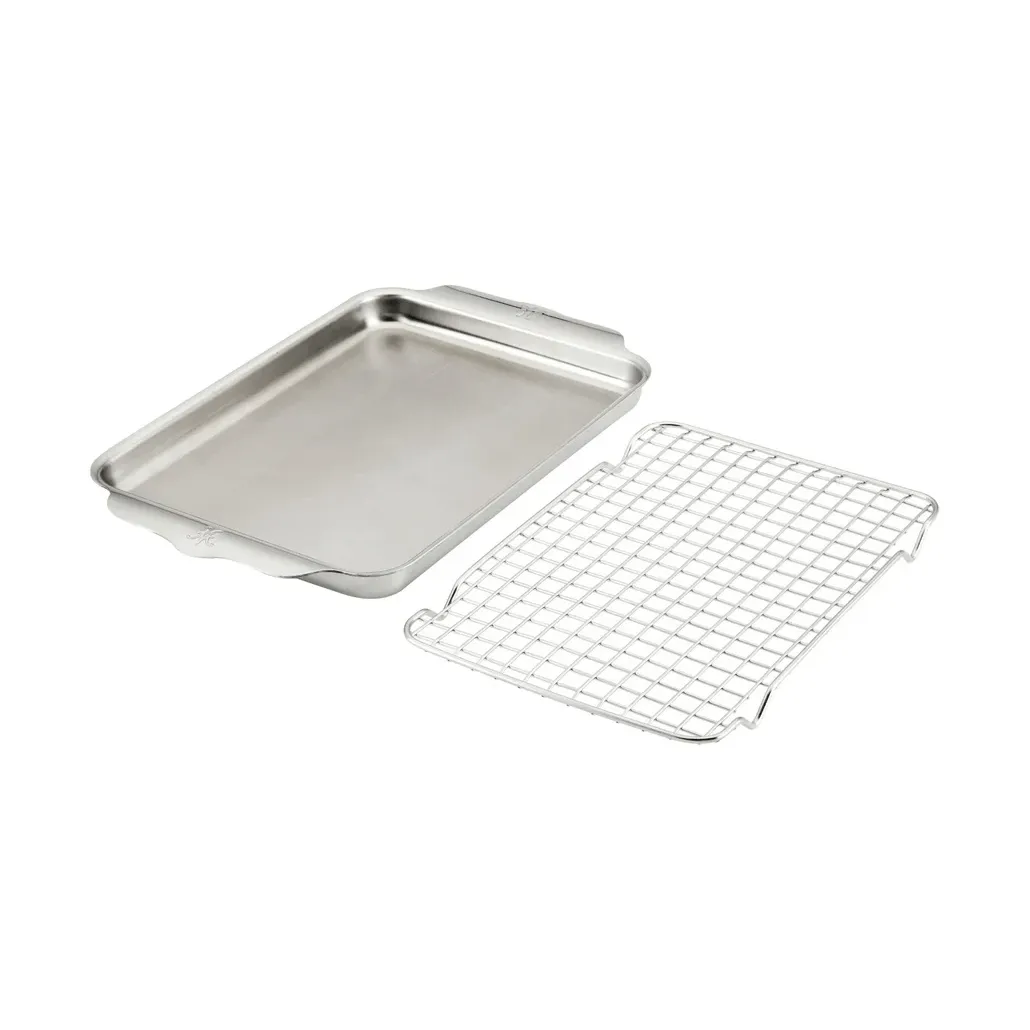 Hestan OvenBond kvadratpande med ovnriste, Rustfrit stål, 24x39 cm Hestan