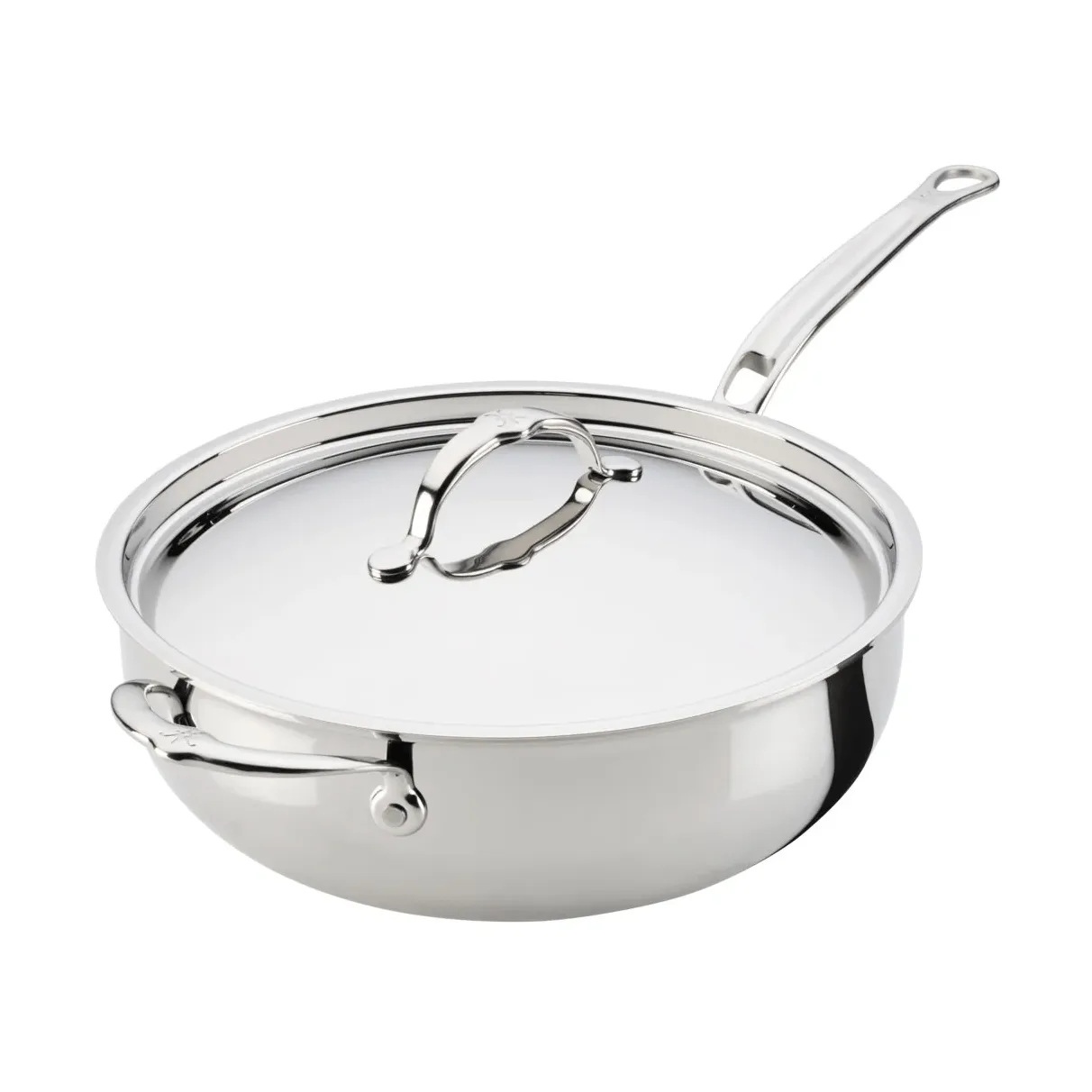 Hestan ProBond Luxe allroundpande med låg, Rustfrit stål, hjælpegreb Hestan