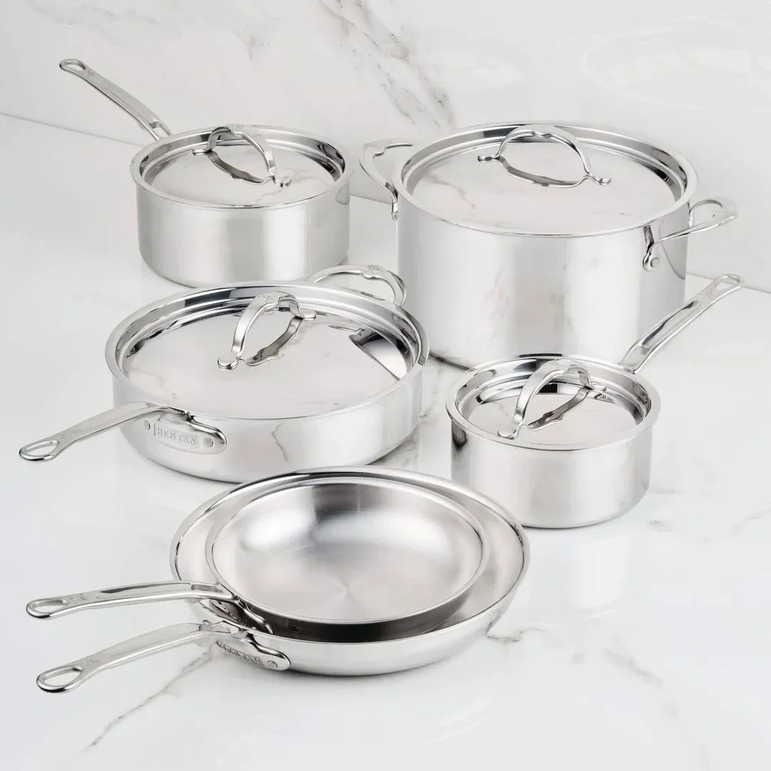Hestan ProBond Luxe gryde- og stegepandesæt, Rustfrit stål, 10 dele Hestan