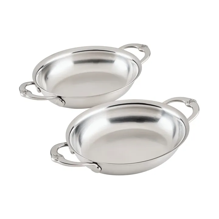 Hestan Provisions oval gratinform - Mini, åben, 2-pak, 17 cm - Hestan