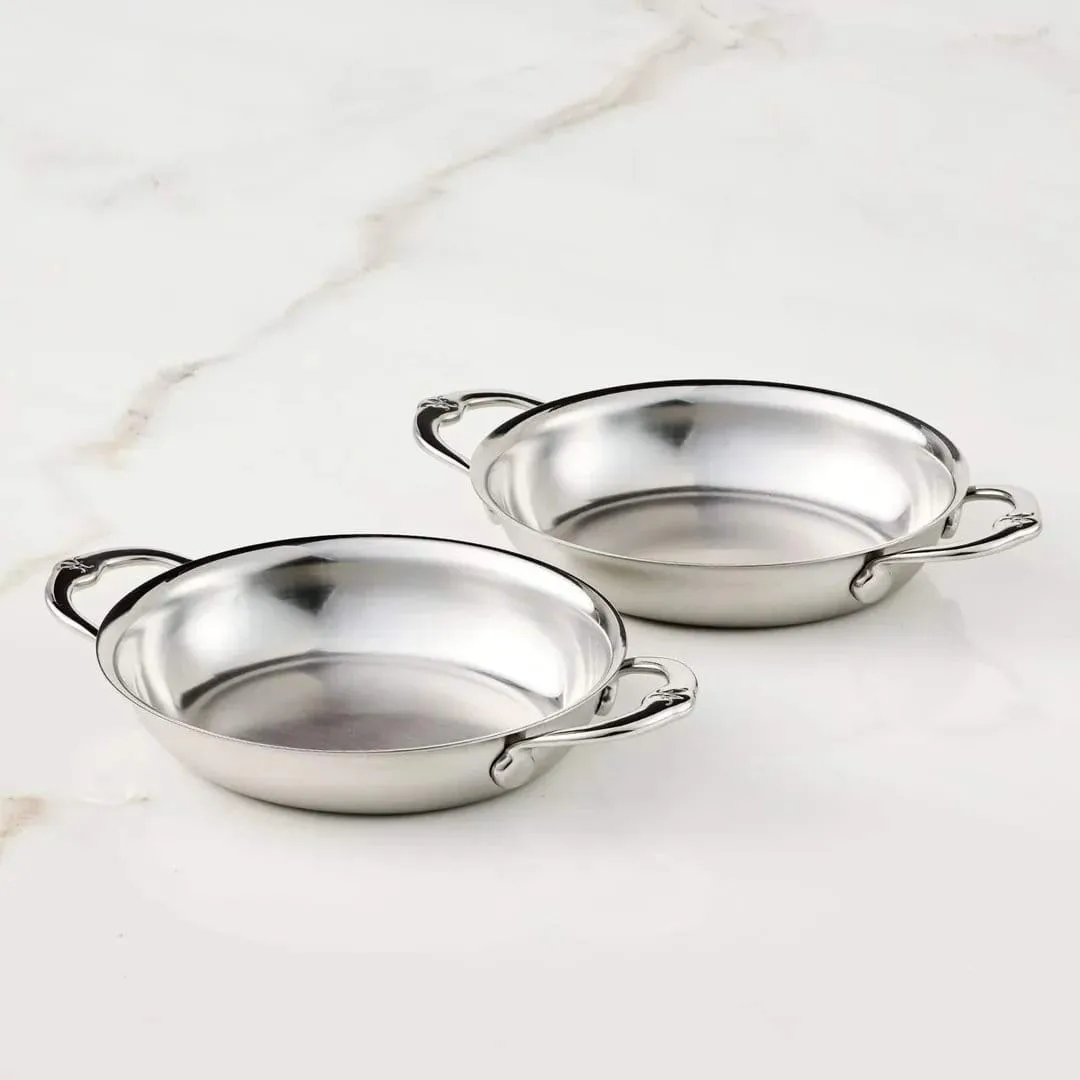Hestan Provisions oval gratinform, Mini, åben, 2-pak, 17 cm Hestan