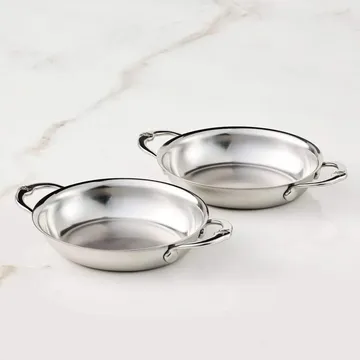 Hestan Provisions oval gratinform - Mini, åben, 2-pak, 17 cm - Hestan