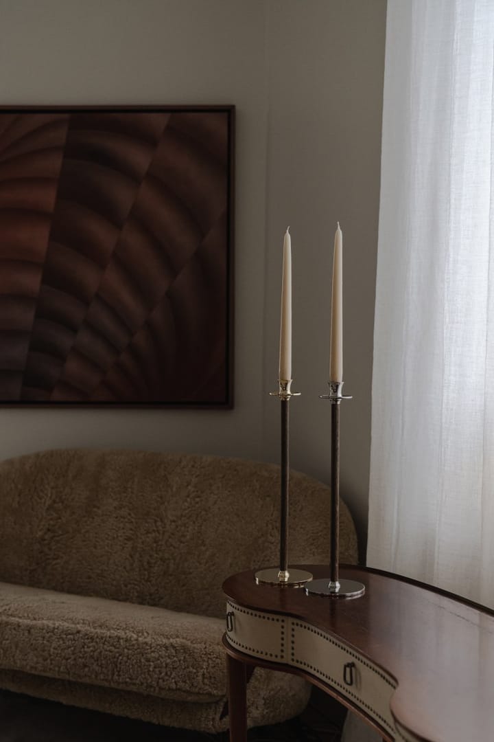 Alto Basso lysestage, Forniklet messing Hilke Collection