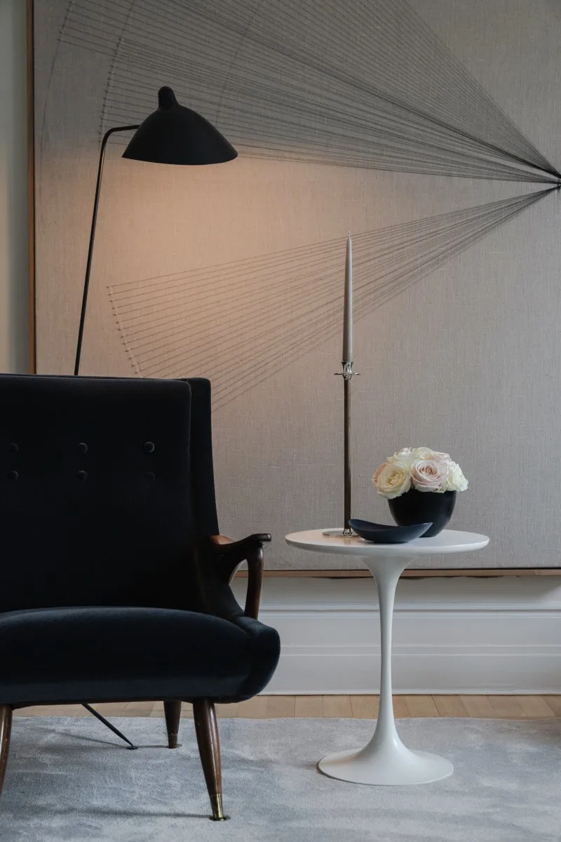 Alto Basso lysestage, Forniklet messing Hilke Collection