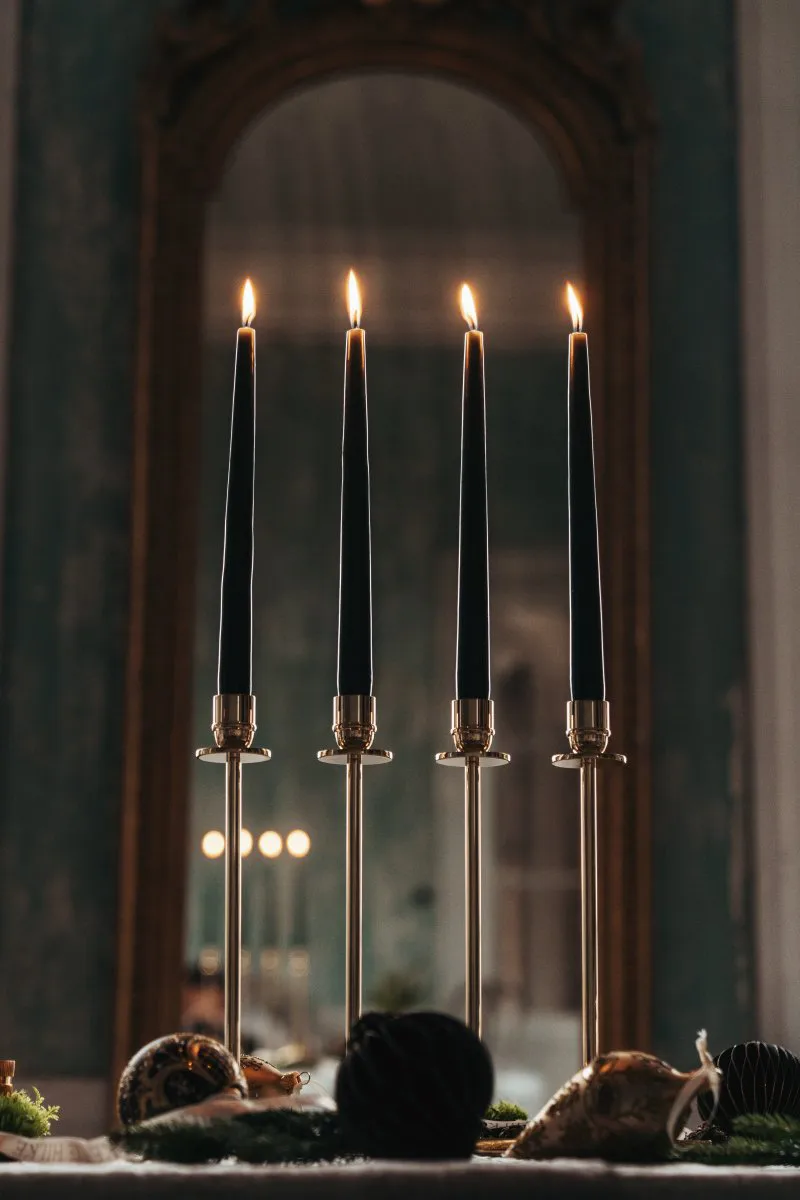 Alto lysestage, Solid messing Hilke Collection