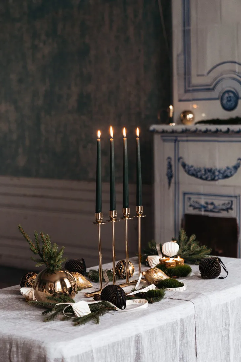 Alto lysestage, Solid messing Hilke Collection