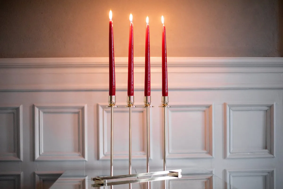 Alto lysestage, Solid messing Hilke Collection