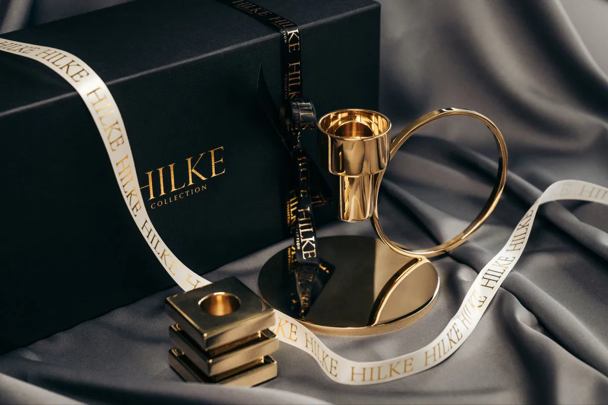 Cara lysestage, Solid messing Hilke Collection