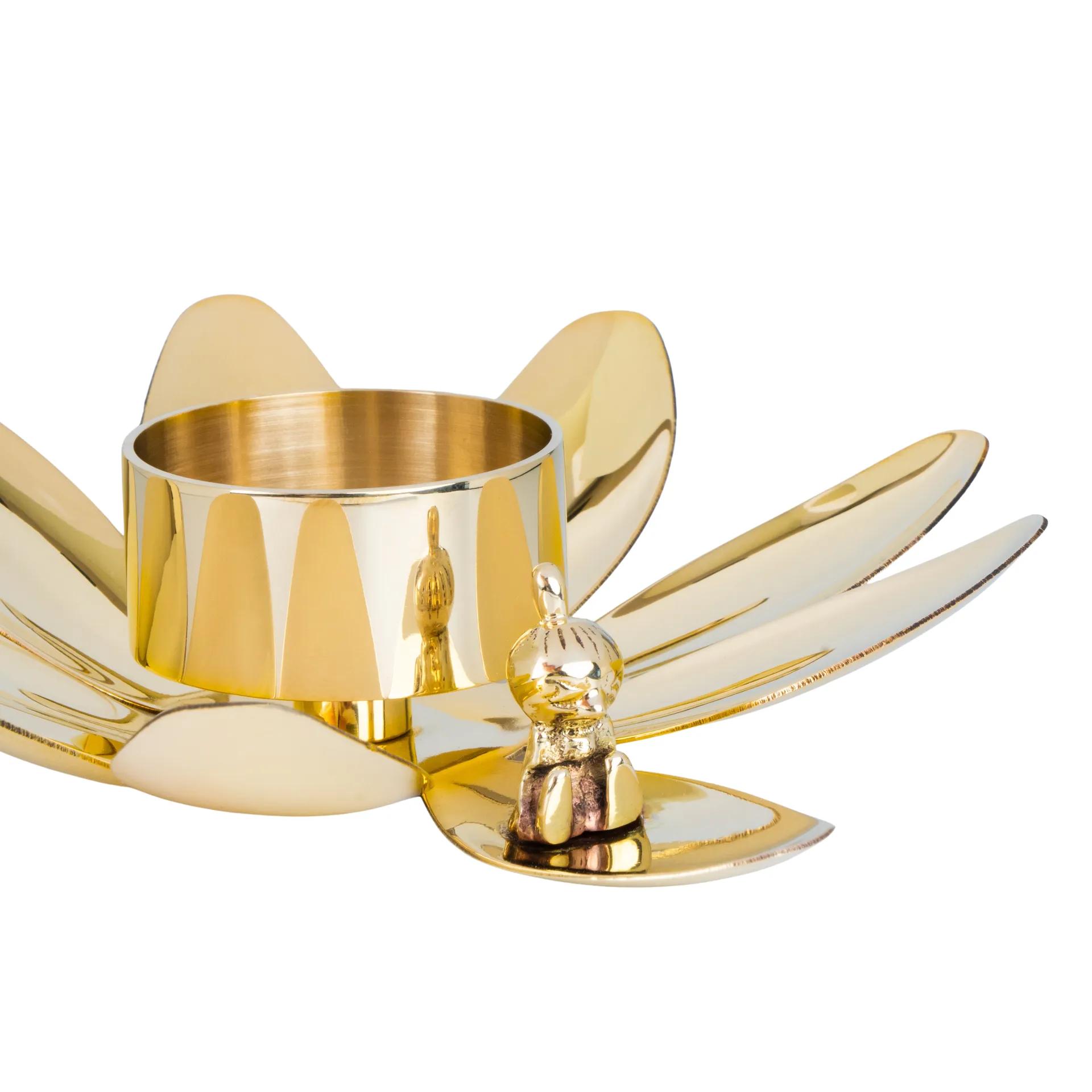 Hilke X Mumin Lille My lysestage, Messing Hilke Collection