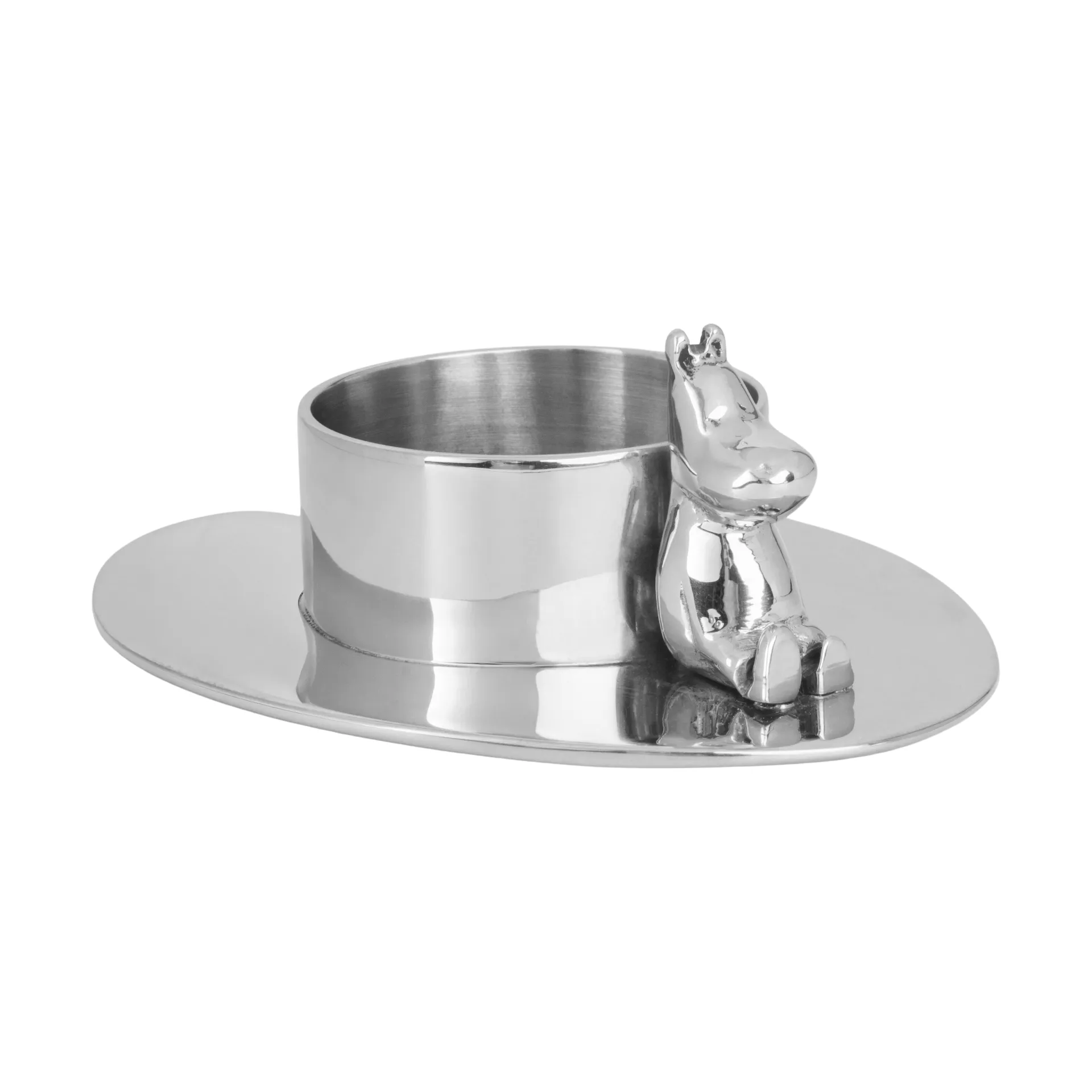 Hilke X Mumin No.3 lysestage, Forkromet messing Hilke Collection