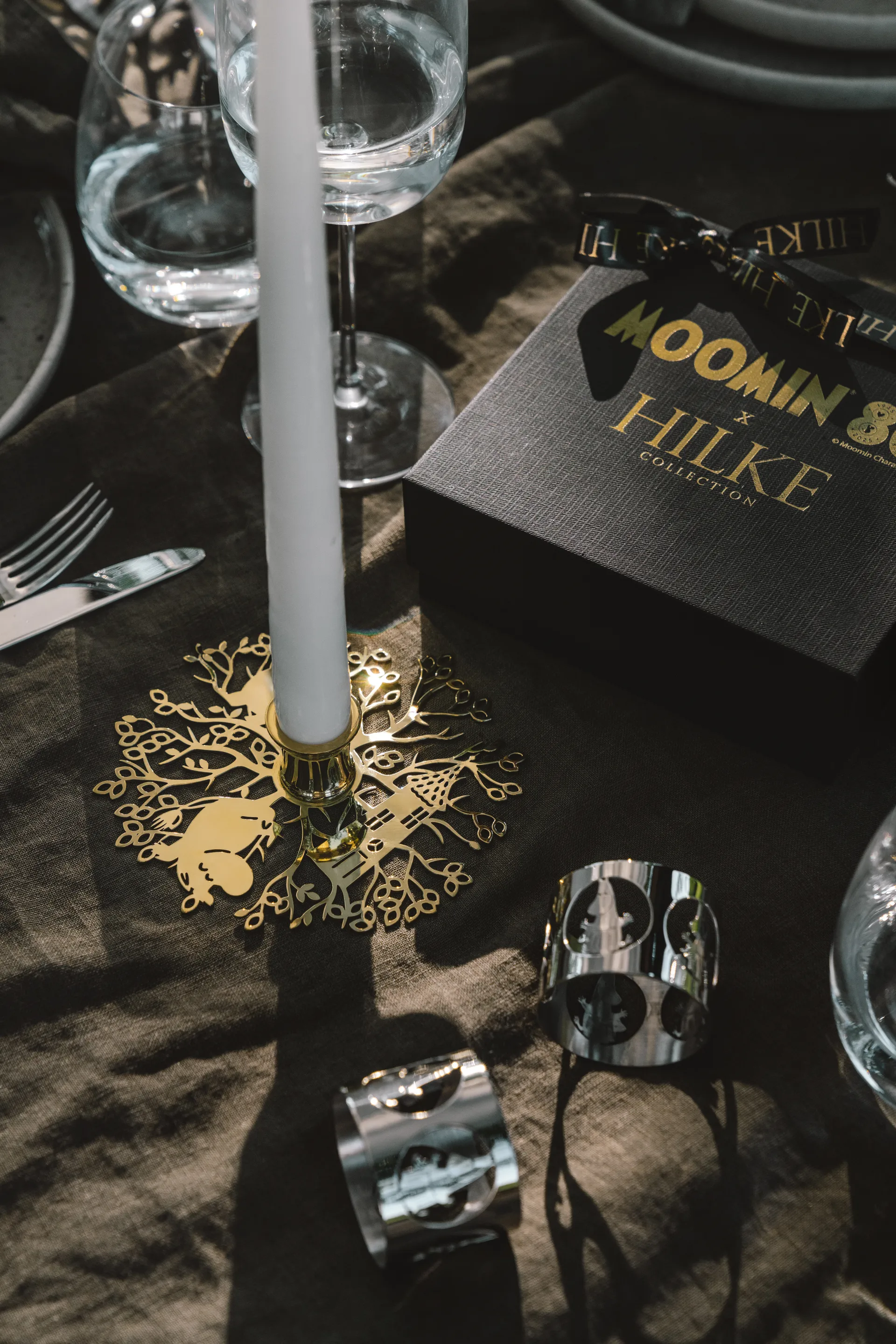 Hilke X Mumitrold No.1 lysestage, Messing Hilke Collection