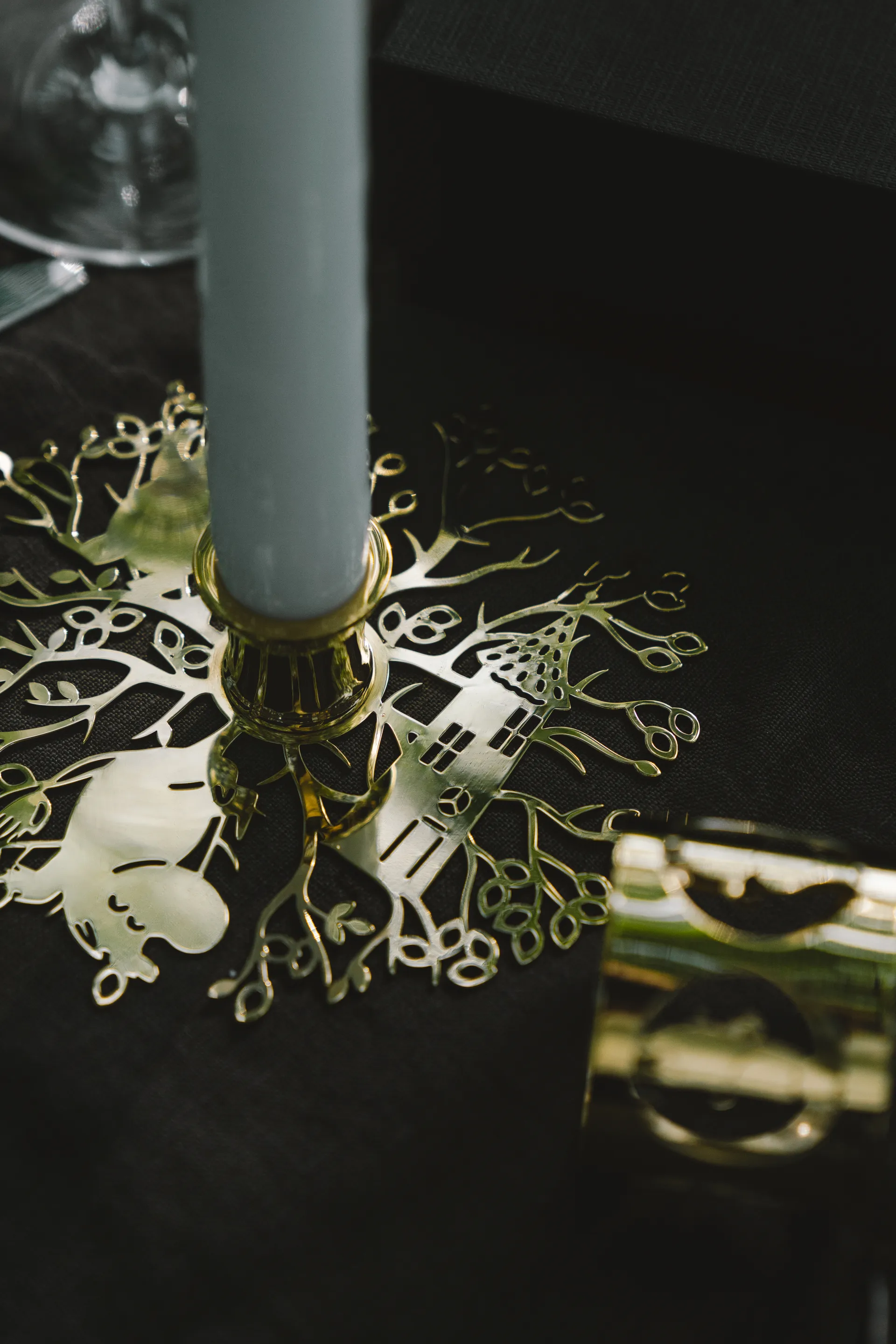 Hilke X Mumitrold No.1 lysestage, Messing Hilke Collection