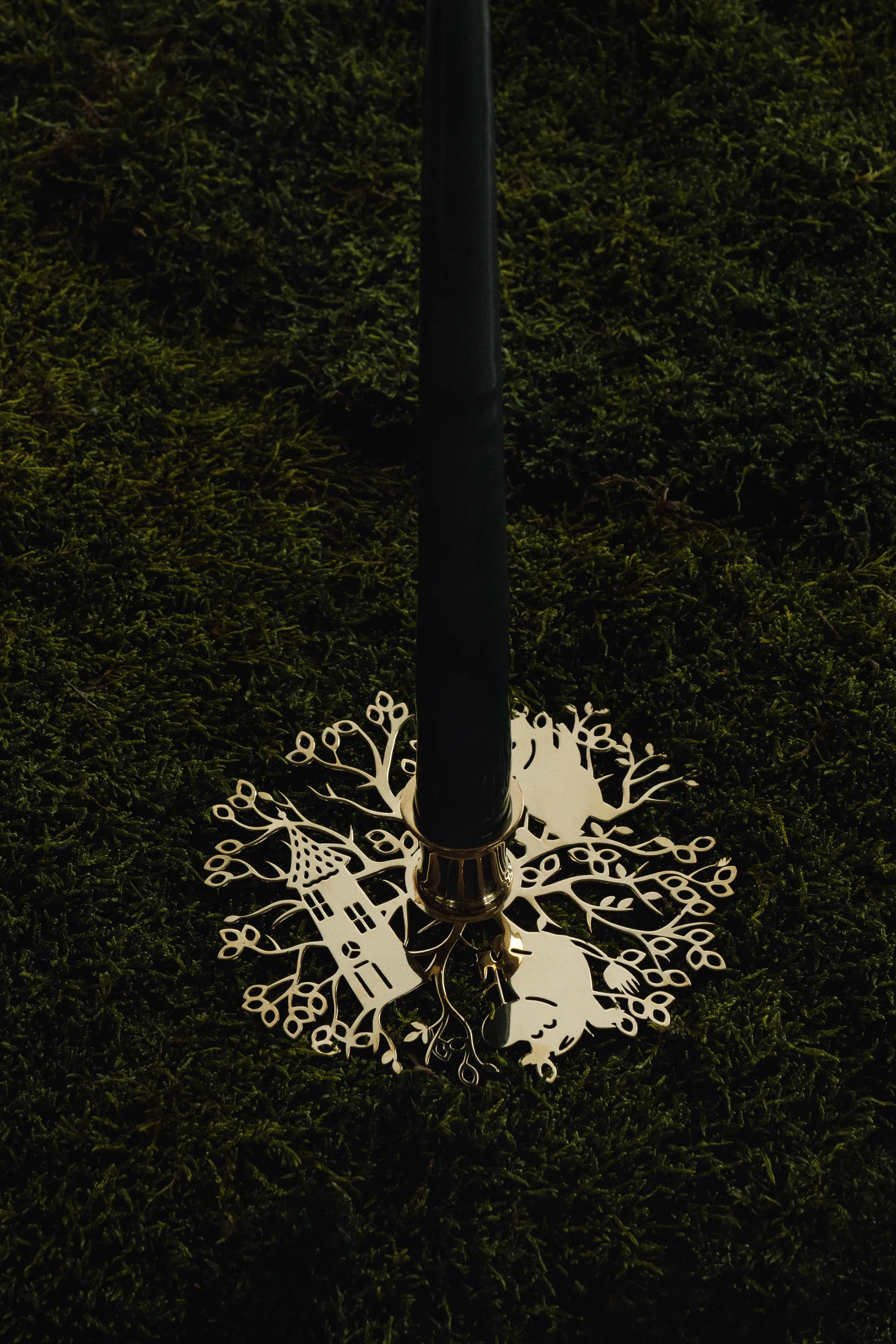 Hilke X Mumitrold No.1 lysestage, Messing Hilke Collection