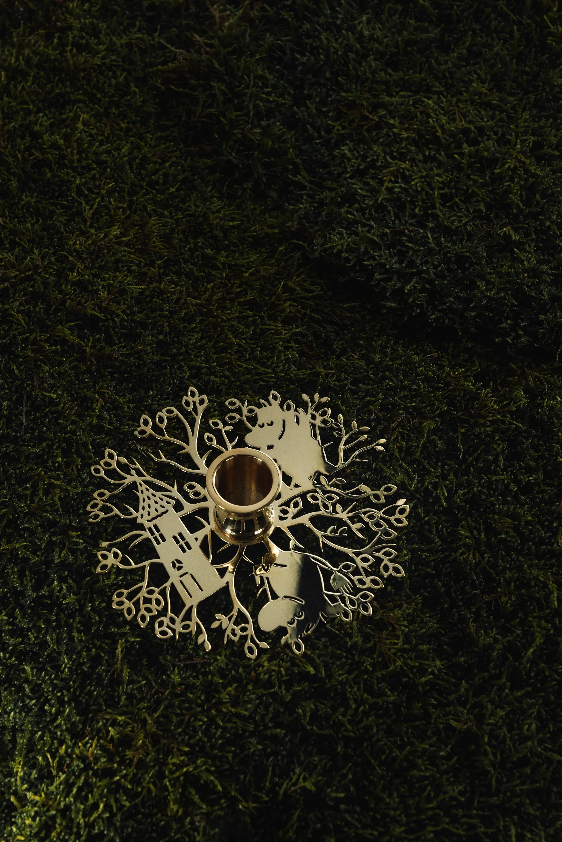 Hilke X Mumitrold No.1 lysestage, Messing Hilke Collection