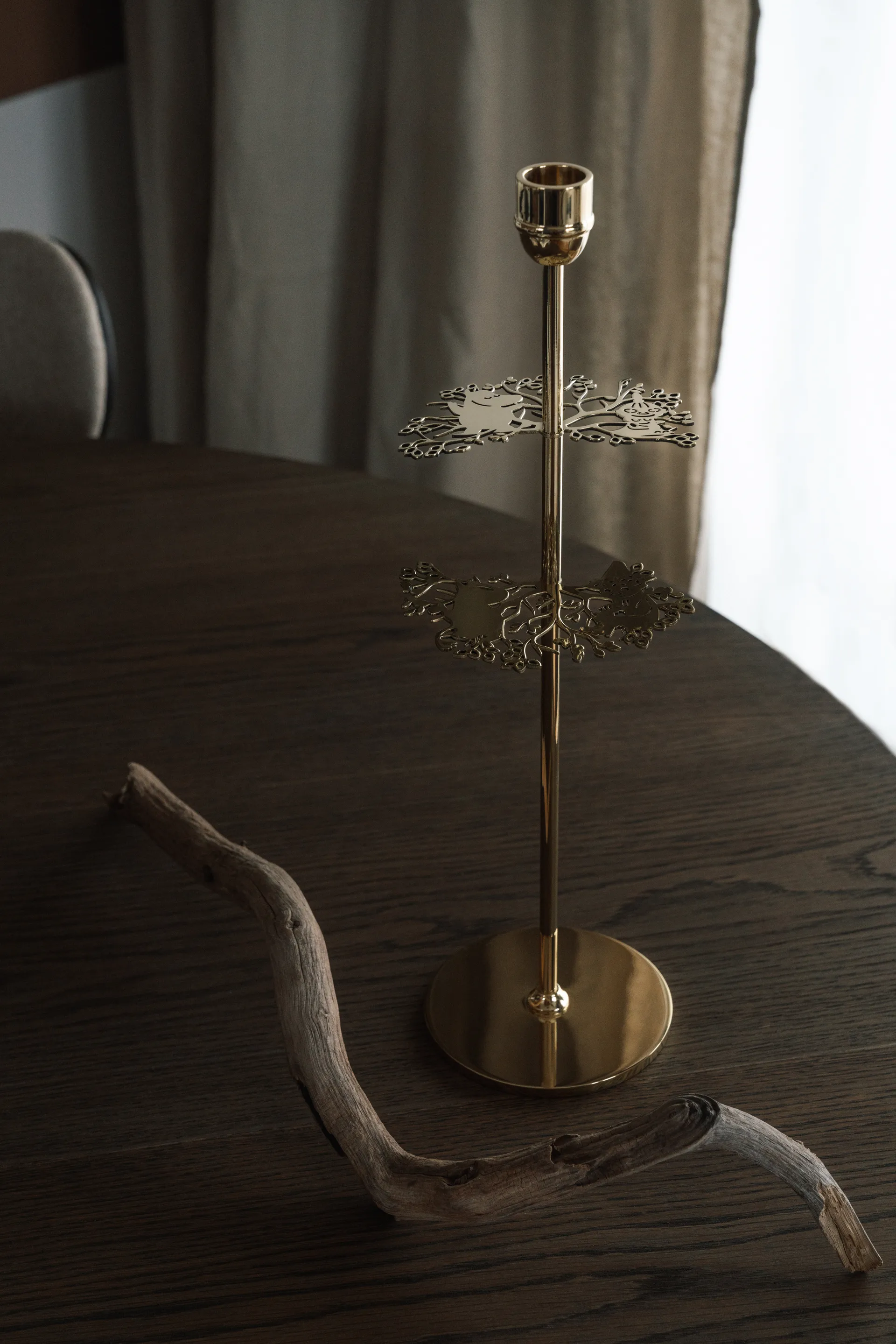 Hilke X Mumitrold No.2 lysestage, Messing Hilke Collection