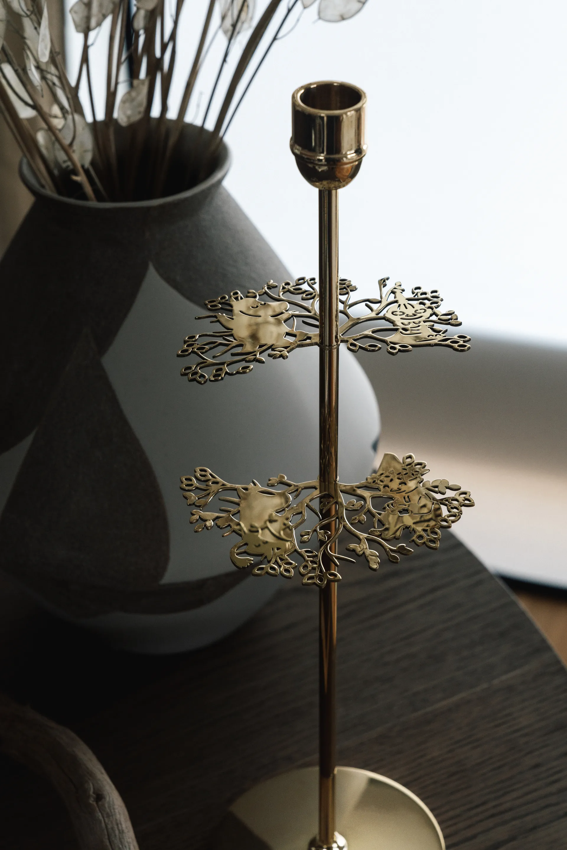 Hilke X Mumitrold No.2 lysestage, Messing Hilke Collection