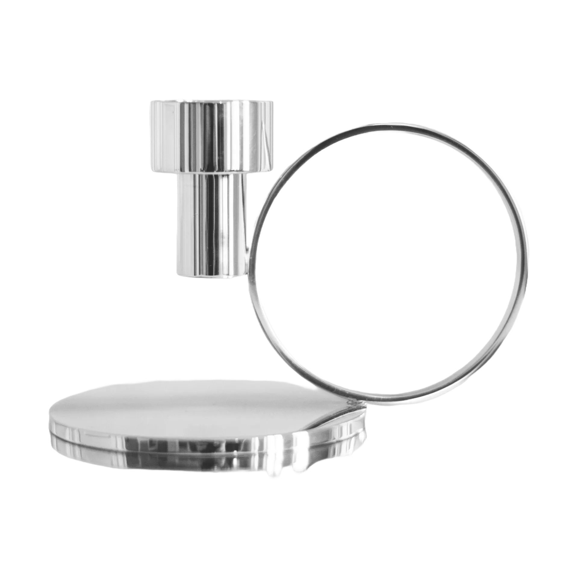 Insieme lysestage, Forkromet messing Hilke Collection