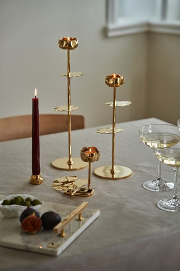 Ninfea Alta lysestage 30 cm - Messing - Hilke Collection