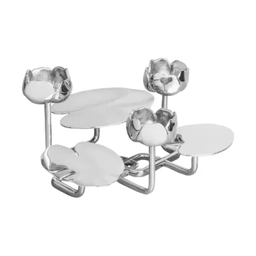 Ninfea grande lysestage - Forkromet messing - Hilke Collection