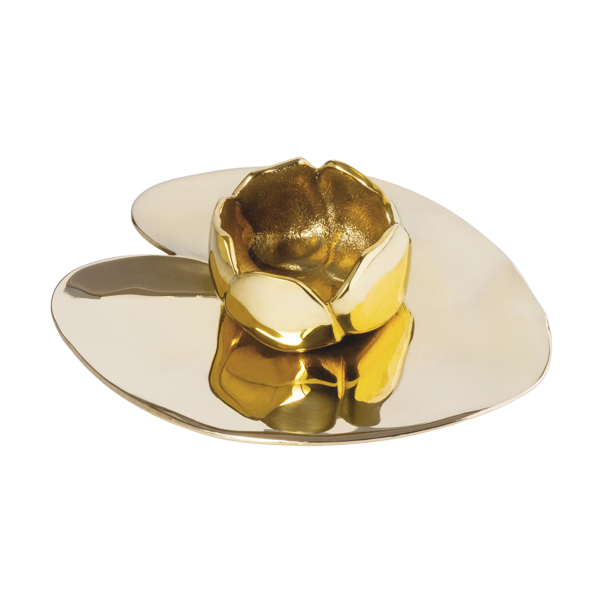 Ninfea piccola lysestage, Forkromet messing Hilke Collection