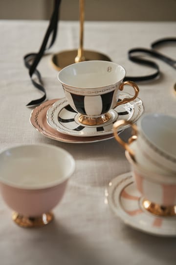 Strisce Nero kop med underskål - 22 cl - Hilke Collection