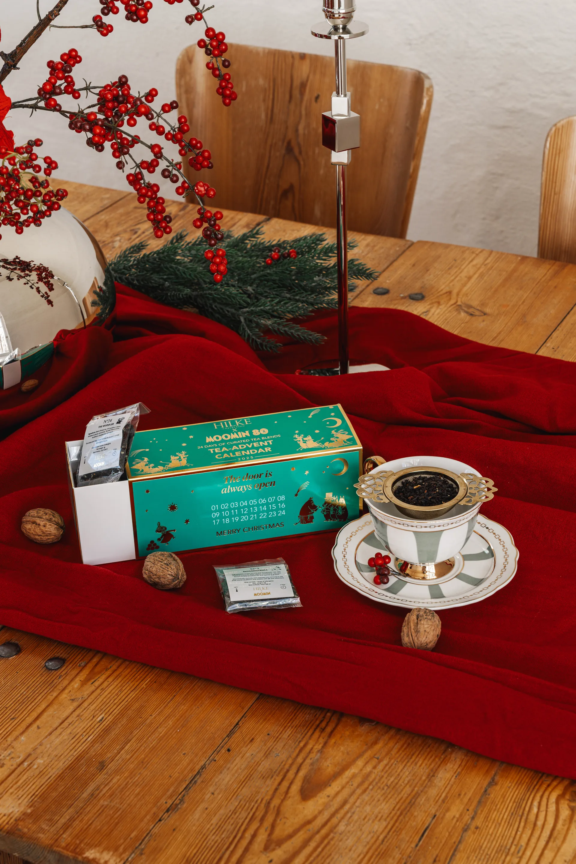 Strisce Salvia kop med underkop, 22 cl Hilke Collection