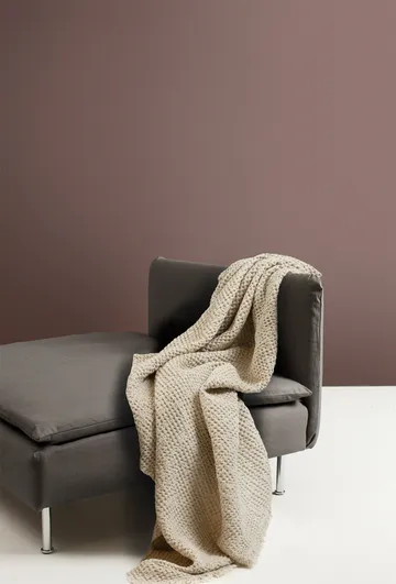 Angeline plaid 130x170 cm - Oatmeal - Himla