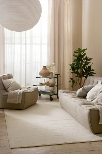 Angeline plaid 130x170 cm - Oatmeal - Himla