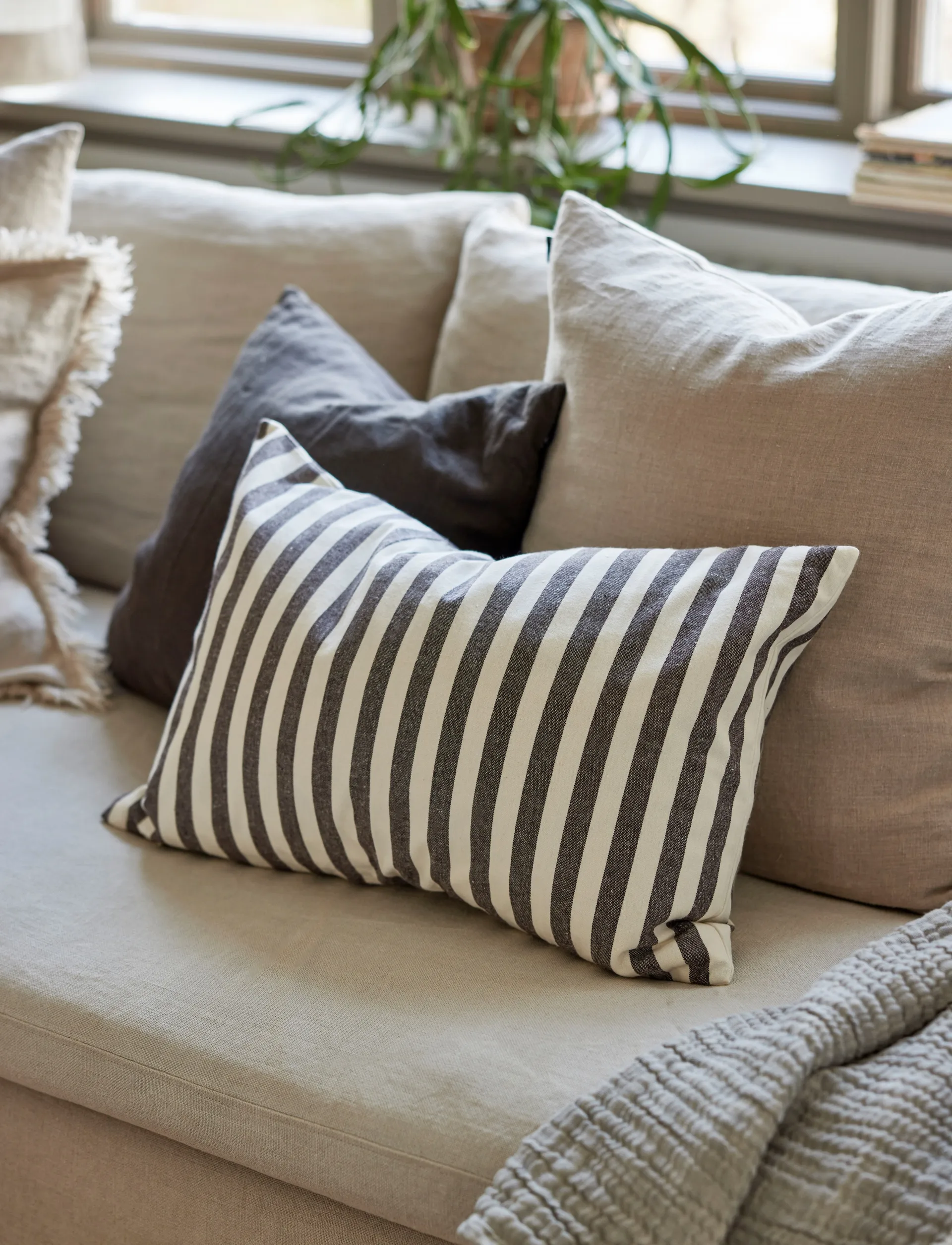 Bretagne pudebetræk, Chocolate, 40x60 cm Himla