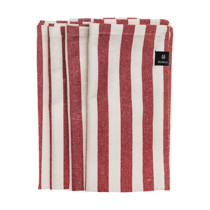 Bretagne stofserviet 50x50 cm 4-pak - Deep red - Himla