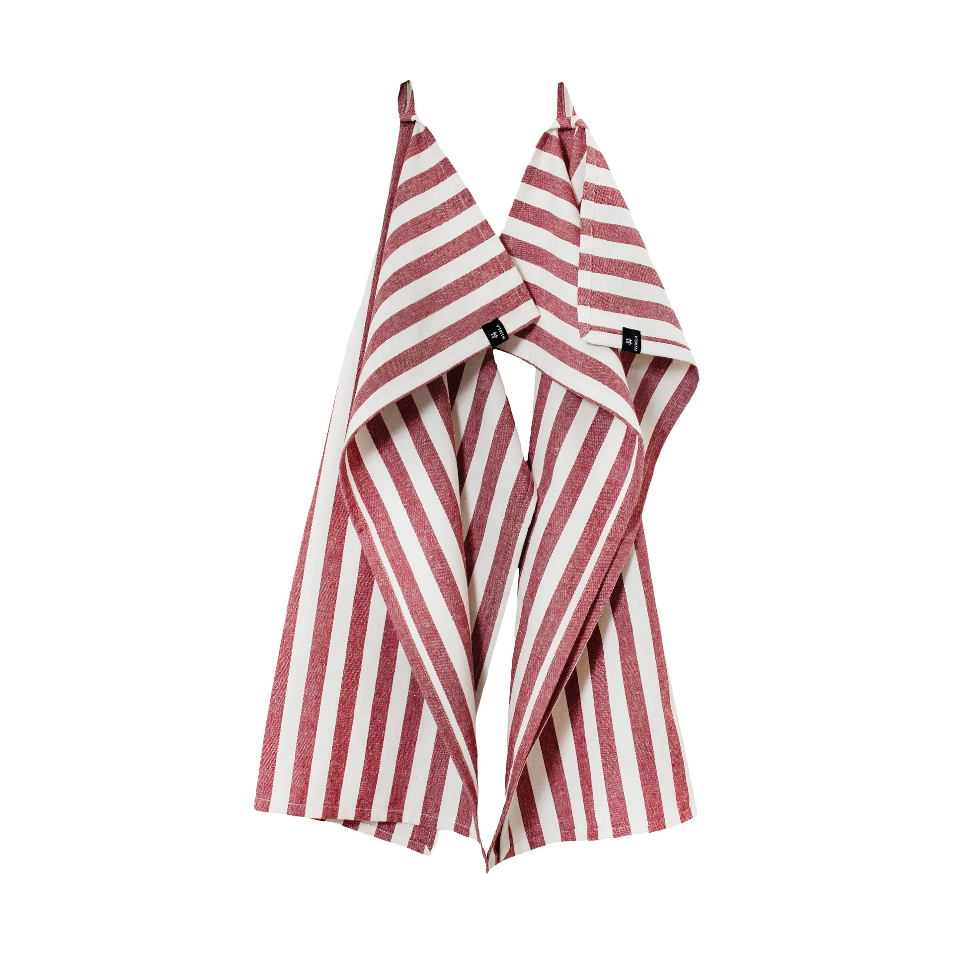 Bretagne viskestykke 50x70 cm 2-pak, Deep red Himla